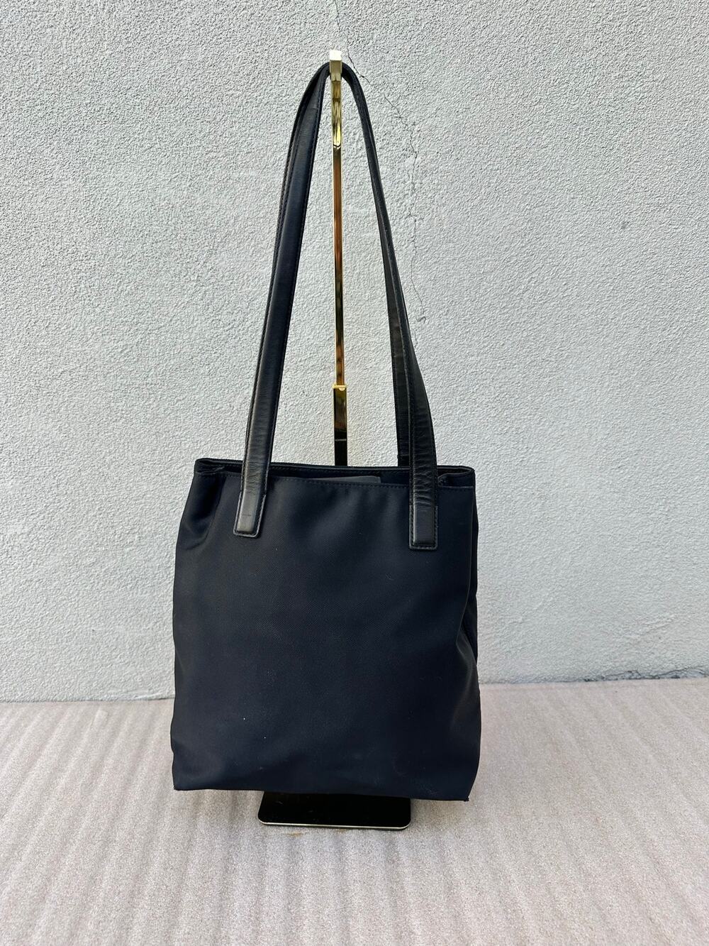 Vintage Coach Mercer Nylon Shoulder Bag G0J-7411 Black Leather Project Bag Y2K